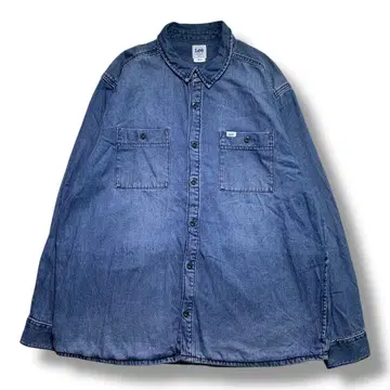F972 [ 즉시 구매 OK ] Lee 데님 셔츠 자켓 사이즈 XL 블루