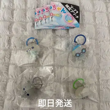 시푸라 한정판 푹푹 아와와쨩 동글동글 클리어 메지루시 참 4세트