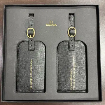 OMEGA 가죽 네임택 2개 세트