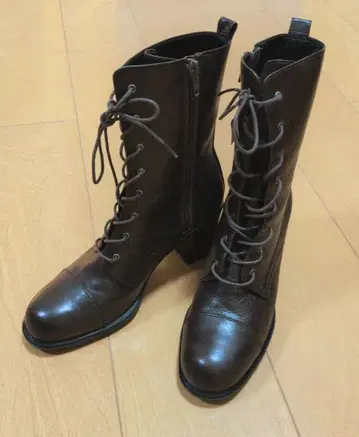 이탈리아제 여성용 숏부츠 다크 브라운