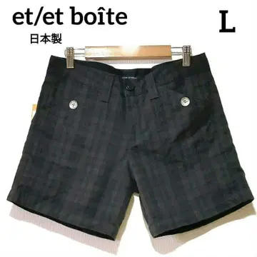 [ 이티진/에보와트 ] 새상품 하의 숏팬츠 체크 L