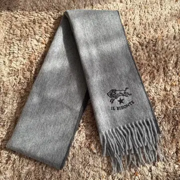 IL BISONTE 그레이 울 머플러