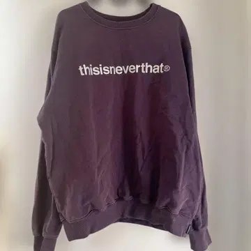 thisisneverthat 퍼플 로고 맨투맨 L 사이즈