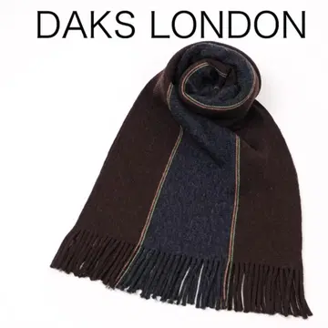 H3747-167 닥스 런던 스트라이프 패턴 프린지 머플러