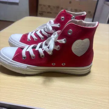 ALL STAR 레드 하이컷 스니커즈