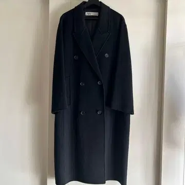 ZARA 블랙 더블 브레스트 코트 XS-S