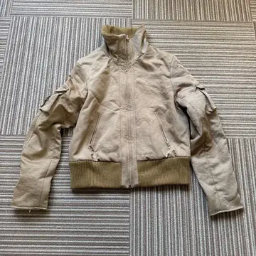 베이지 점퍼 블루종 knitkitchen 가을 겨울