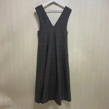 그린 레이블 릴랙싱 플레어 오버롤 스커트 체크