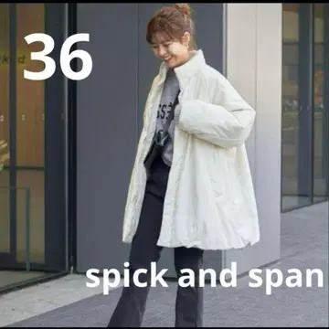 spick&span 스탠드 카라 충전솜 오버 블루종