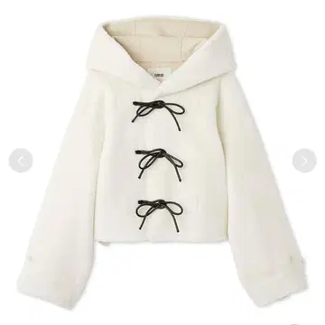 FURFUR 리본 숏 더플 코트