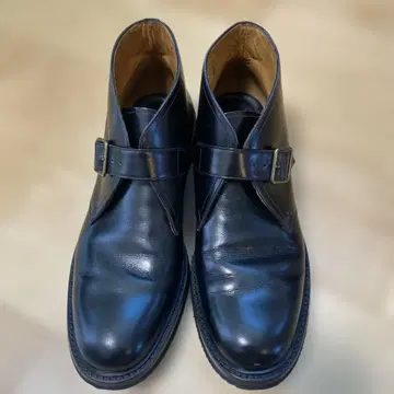 UNITED ARROWS 비브람 밑창 블랙 가죽 부츠 8 1/2