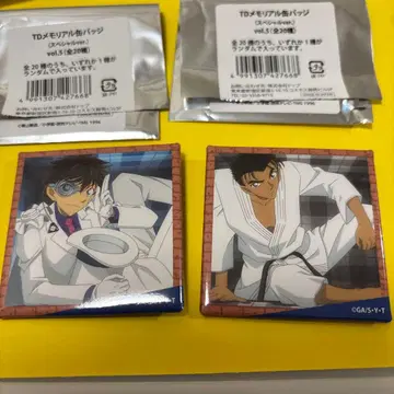 코난랜드 메모리얼 캔뱃지 괴도 키드 쿄고쿠 마코토