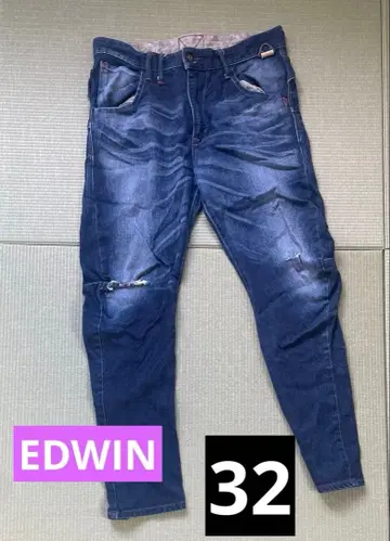 [ 고품질! ] 남성용 EDWIN E-FUNCTION 블루 청바지 32