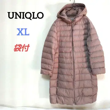 유니클로 울트라 라이트 다운 후디드 코트 워셔블 롱 기장