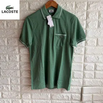 택 포함 LACOSTE 라인 피케 셔츠 M