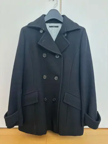 SUIVI. 피 코트 블랙/검정