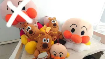 호빵맨 치즈 봉제 인형 세트 7개