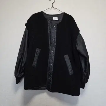 LOWRYS FARM 블랙 2way 보아 자켓 프리 사이즈 블랙