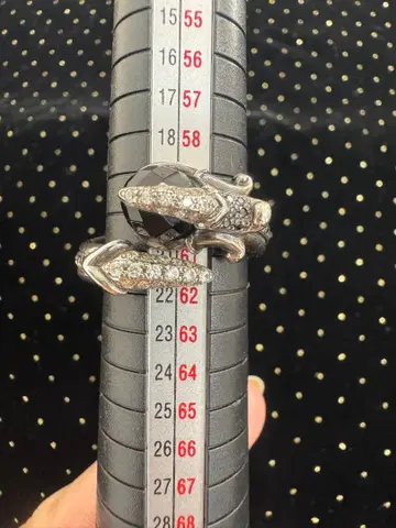 뱀 디자인 실버 925 반지 22호