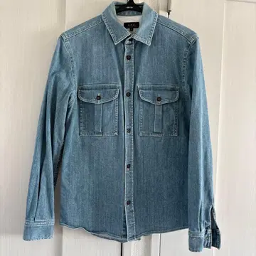A.P.C. 일본제 데님 셔츠 인디고 블루 남성용 XS