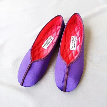 미사용 PANDAMERICA 무지 새틴 쿵푸 신발 팬더메리카 38