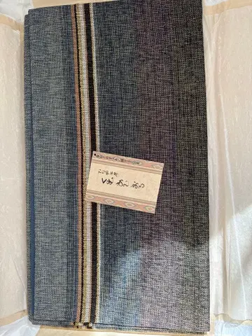 히가야 공방 후쿠로 오비 다크 블루 골드