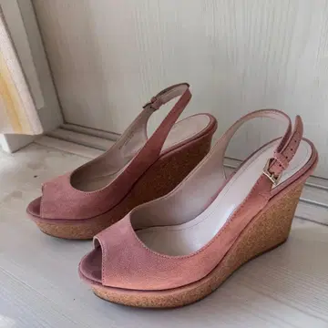 PEDRO 샌들 통굽 탁한 핑크