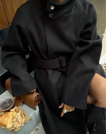 shein DAZY 벨트 롱 코트