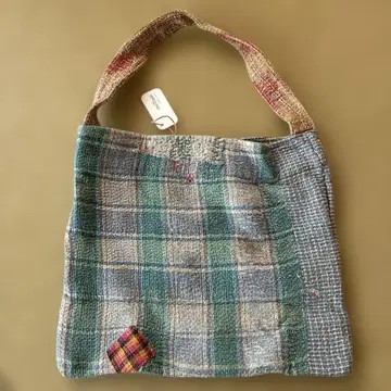 fog linen work miiThaaii 칸타 퀼트 숄더백