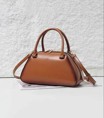 [ Ungrid ] 앤티크 와이드 보스턴 백 브라운