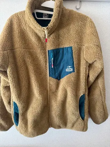 CHUMS 플리스 자켓 베이지