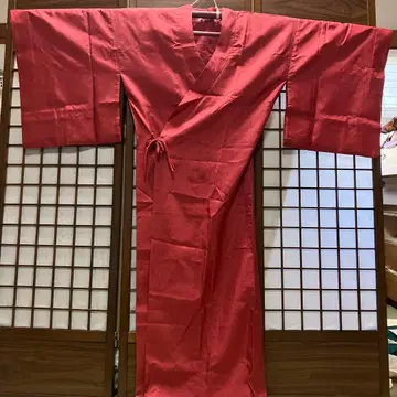 기모노 비 코트 폴리에스테르 일본제 빨간색 M
