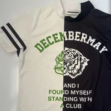 DECEMBERAY 타이거 그래픽 반팔 셔츠