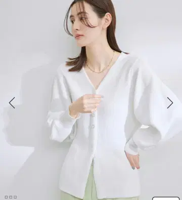 로페 ROPE 아제 편직 볼륨 슬리브 가디건