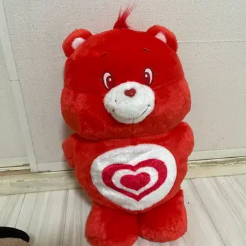 케어베어 빨간색 봉제 인형 본체
