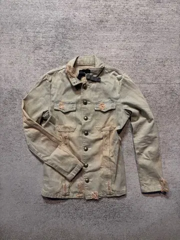 PPFM 밀리터리 데님 재킷 y2k