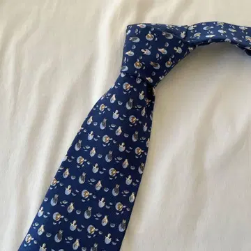 새상품급 Salvatore Ferragamo 페라가모 실크 넥타이