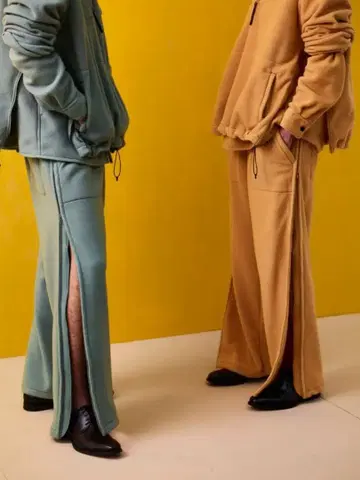 YOKE 플리스 셋업 그린