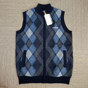 DUNLOP REFINED 던롭 리파인드 체크 무늬 베스트 M