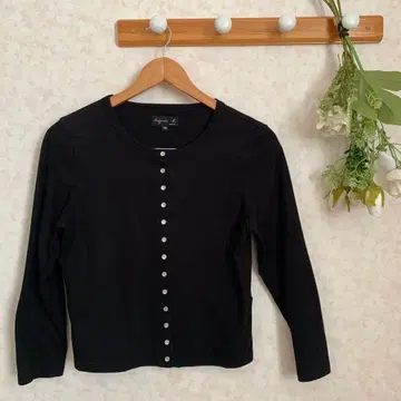 새상품급 애니에스 베이 코튼 가디건 프레션 블랙 3 사이즈 일본제 L