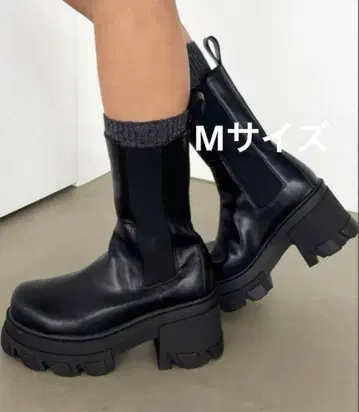 EMODA 에모다 사이드 고어 부츠 탱크 밑창 숏부츠 24.5cm