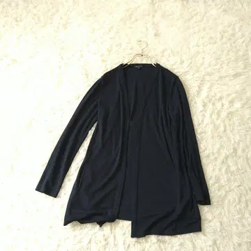 INDIVI 인디비 오픈 프론트 긴팔 가디건 M 네이비