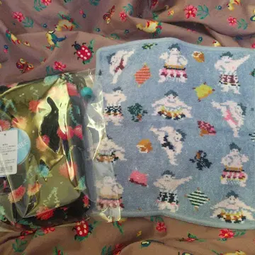 새상품 B급 페이러 하켄요이 손수건 체리 보틀 파우치