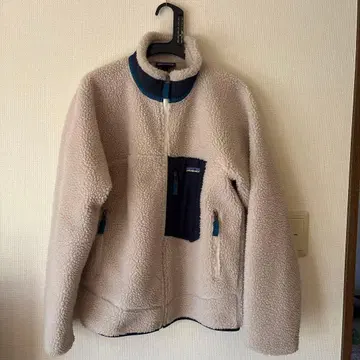 patagonia 플리스 자켓 M 베이지 네이비