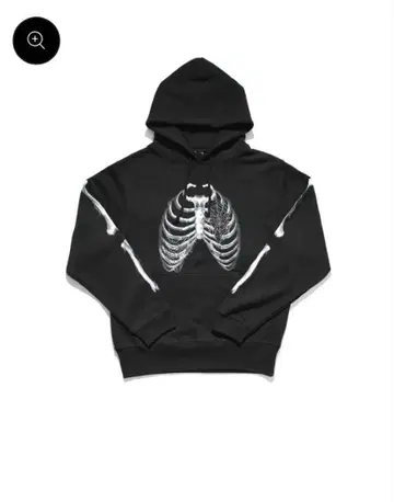 BONE PULLOVER HOODIE BLACK