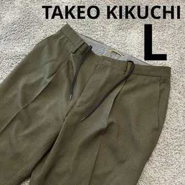 새상품 TAKEO KIKUCHI 다케오 키쿠치 드레스 팬츠 다크 그린