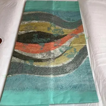 나고야 오비 기모노 오비 민트 그린