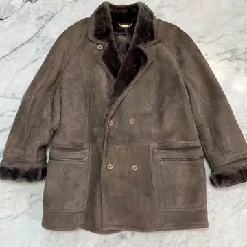 RENOIR CLUB 무스탕 코트 더블 브레스트 스웨이드 2XL