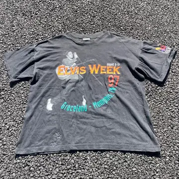 90s Elvis Presley 티셔츠 made in usa