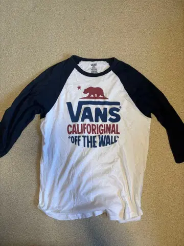 VANS 캘리포니아 베어 래글런 T셔츠